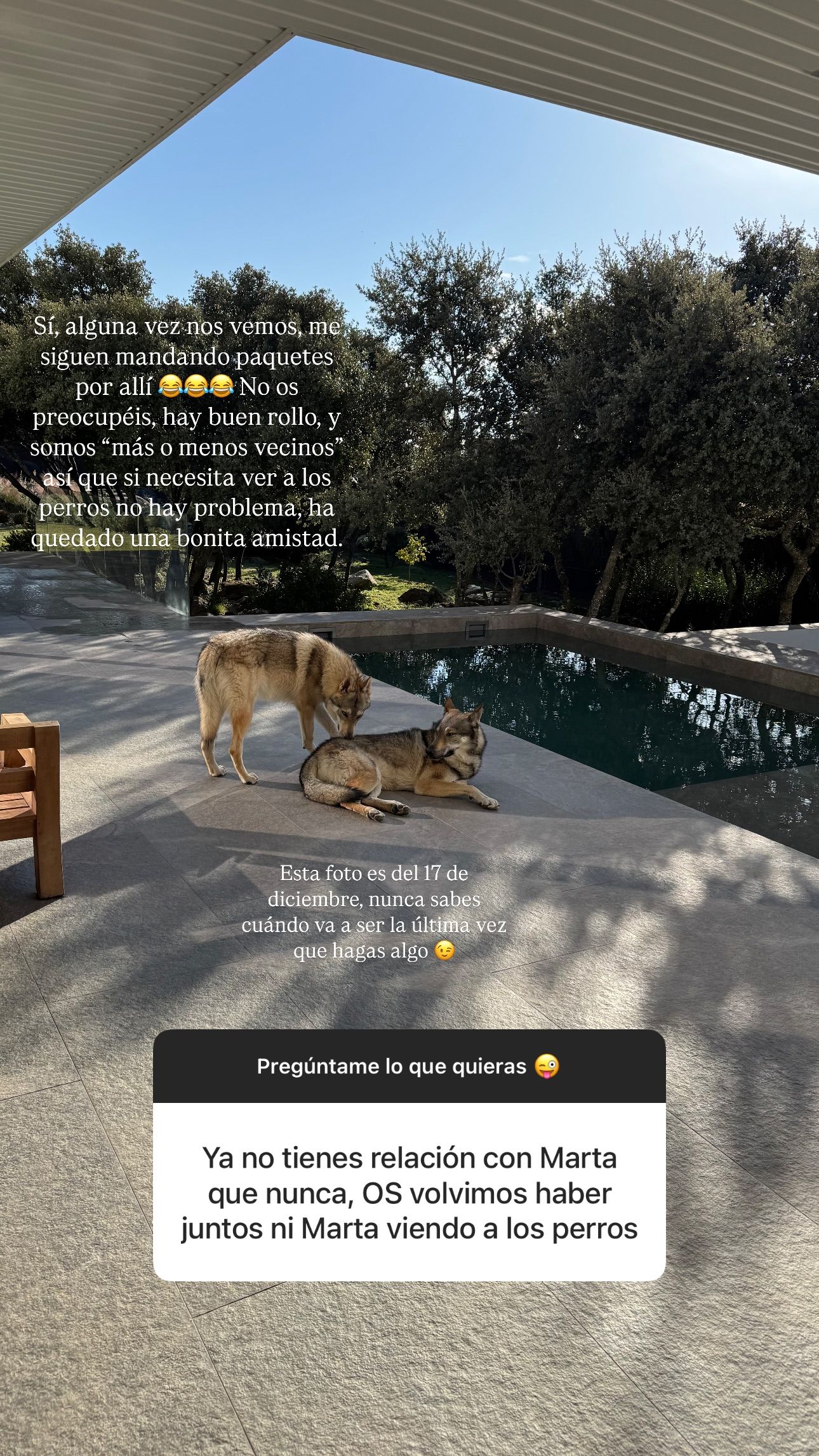 Así es la relación actual entre Diego Matamoros y Marta Riumbau