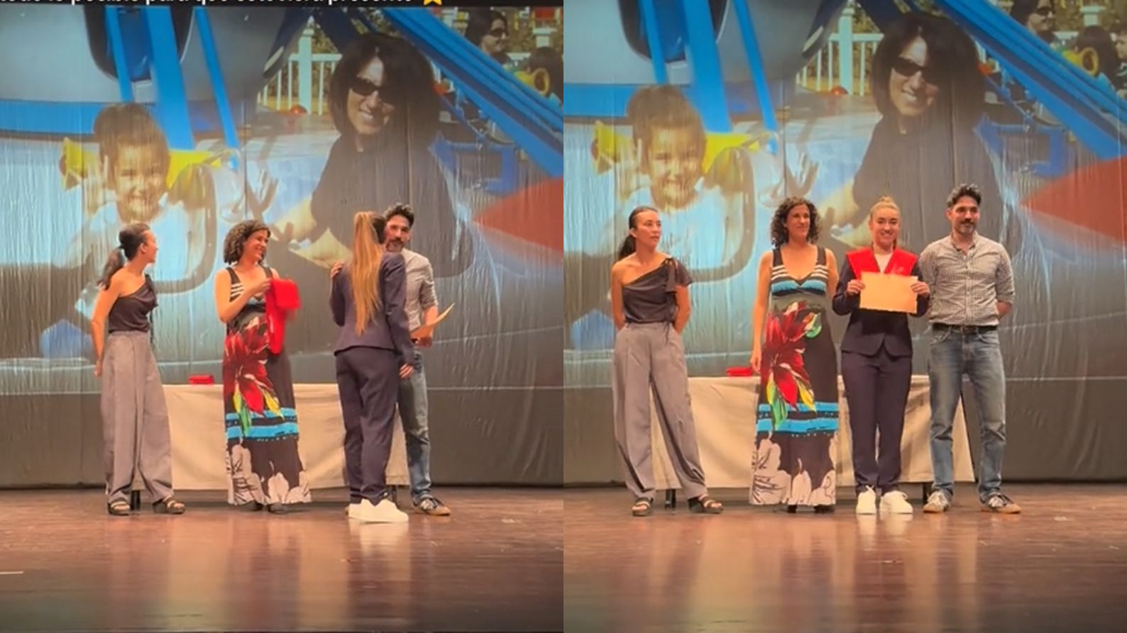 El acto de graduación de Andrea