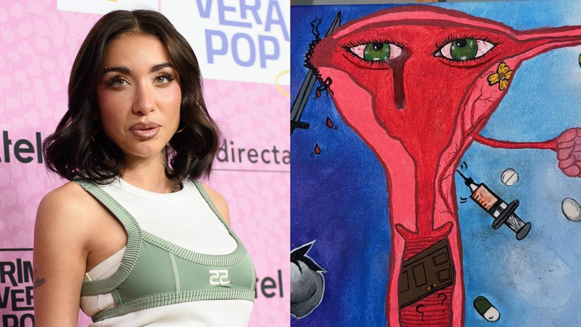 El cuadro pintado por la cantante María Becerra