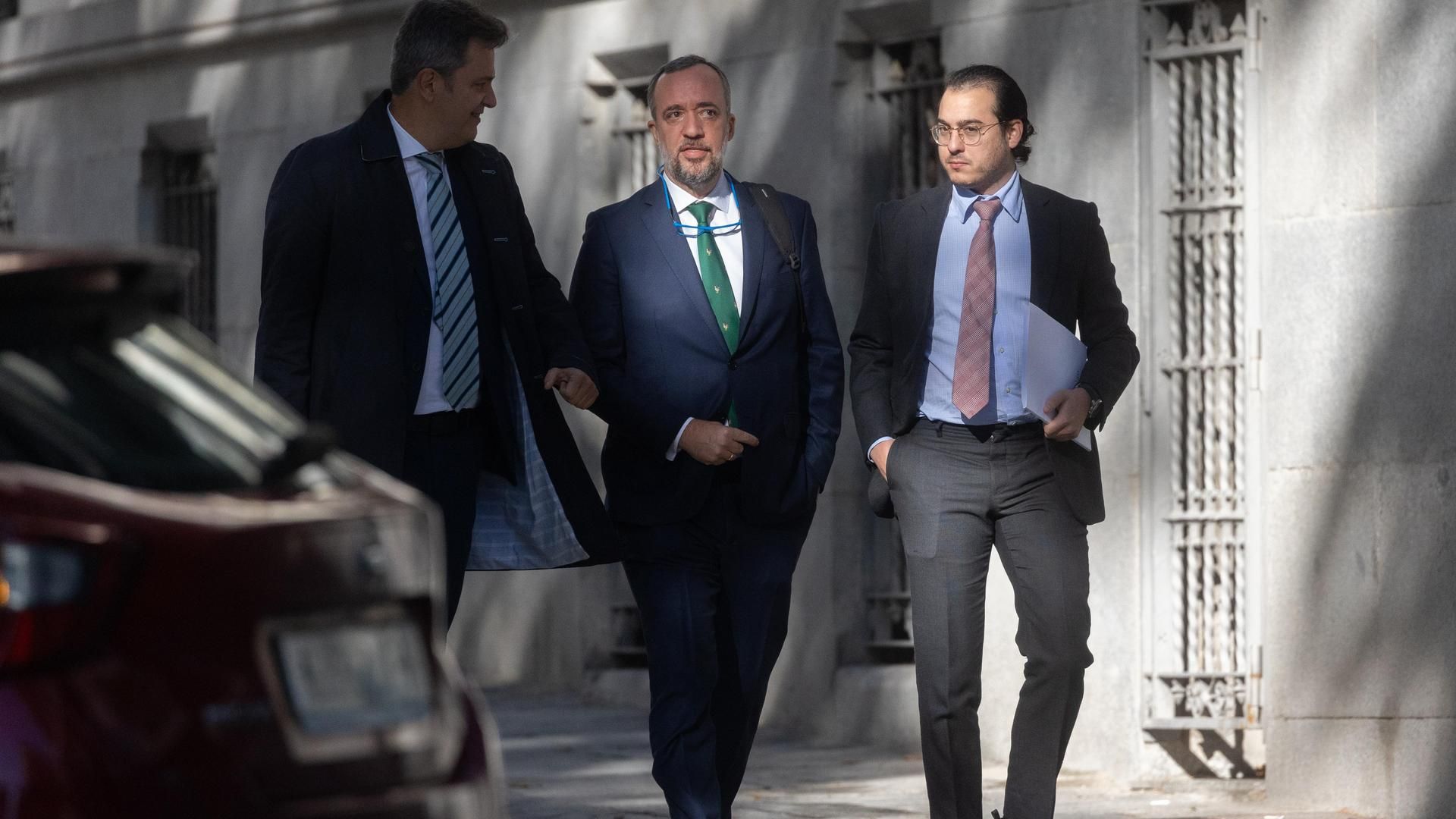 El ex secretario de Estado de Seguridad Francisco Martínez a su llegada a declarar