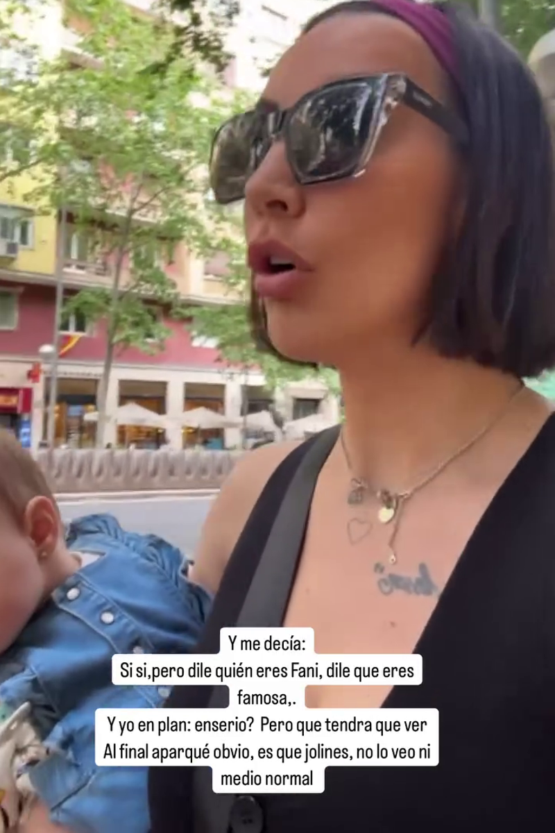 Fani Carbajo cuenta el suceso en el que ha tenido que intervenir la policía