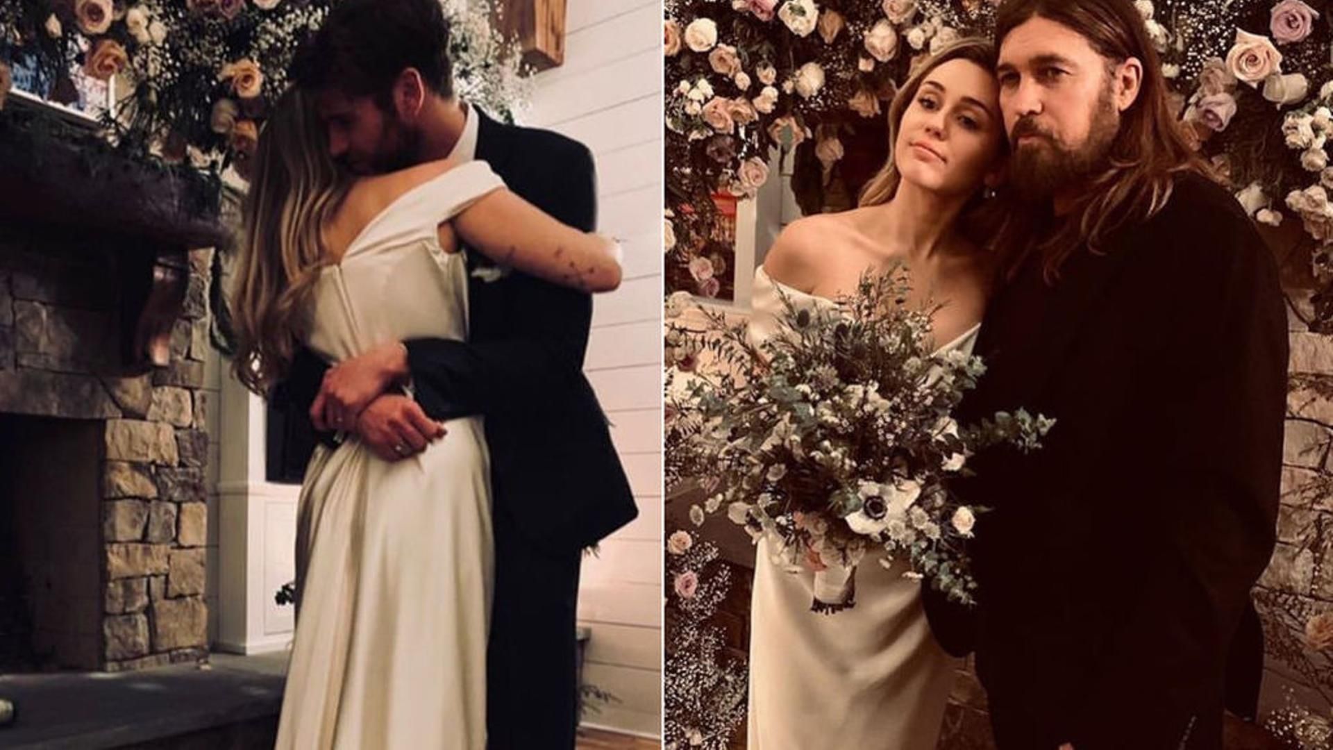 Miley Cyrus y Liam Hemsworth se casan: aciertos y errores de los looks de novios e invitados