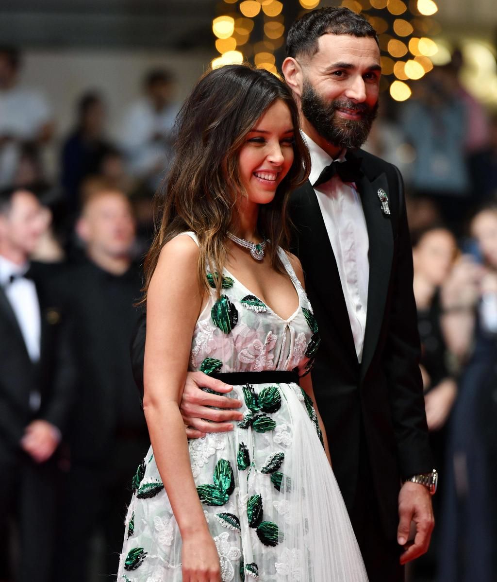 Benzema y Lyna Khoudri en Cannes