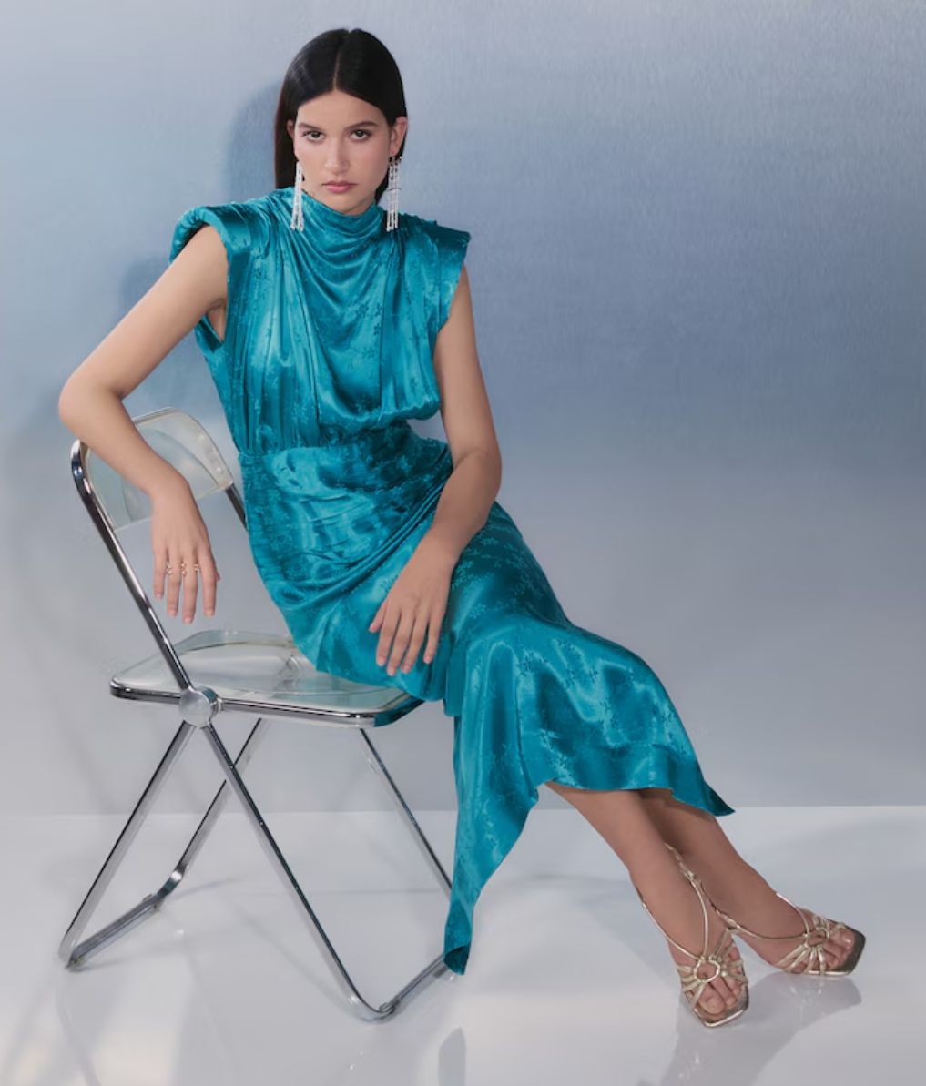 Vestido de jacquard de Tintoretto