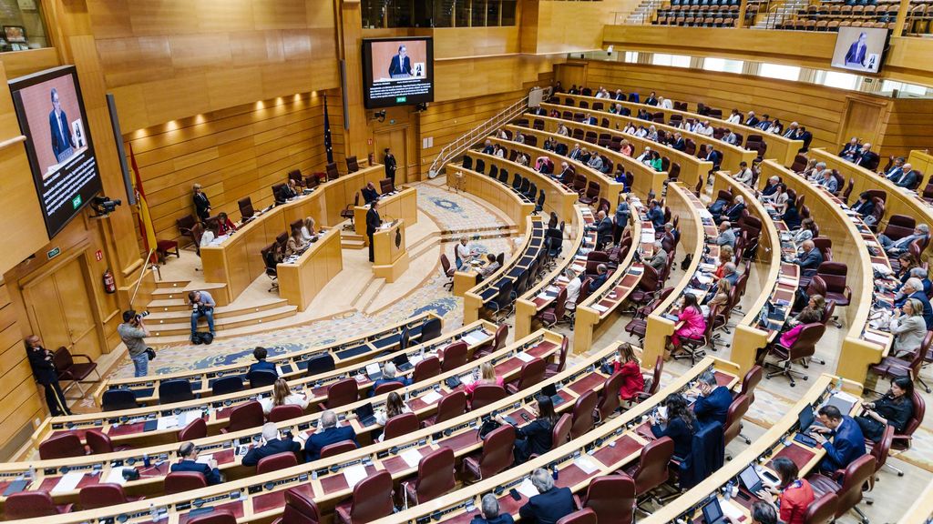 Vista general del hemiciclo de plenos del Senado