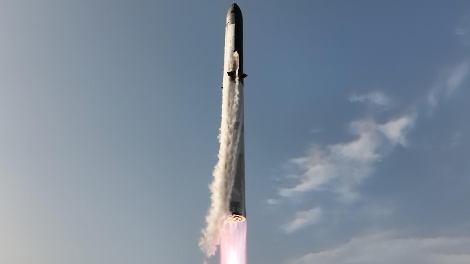 Imagen del despegue de la Starship