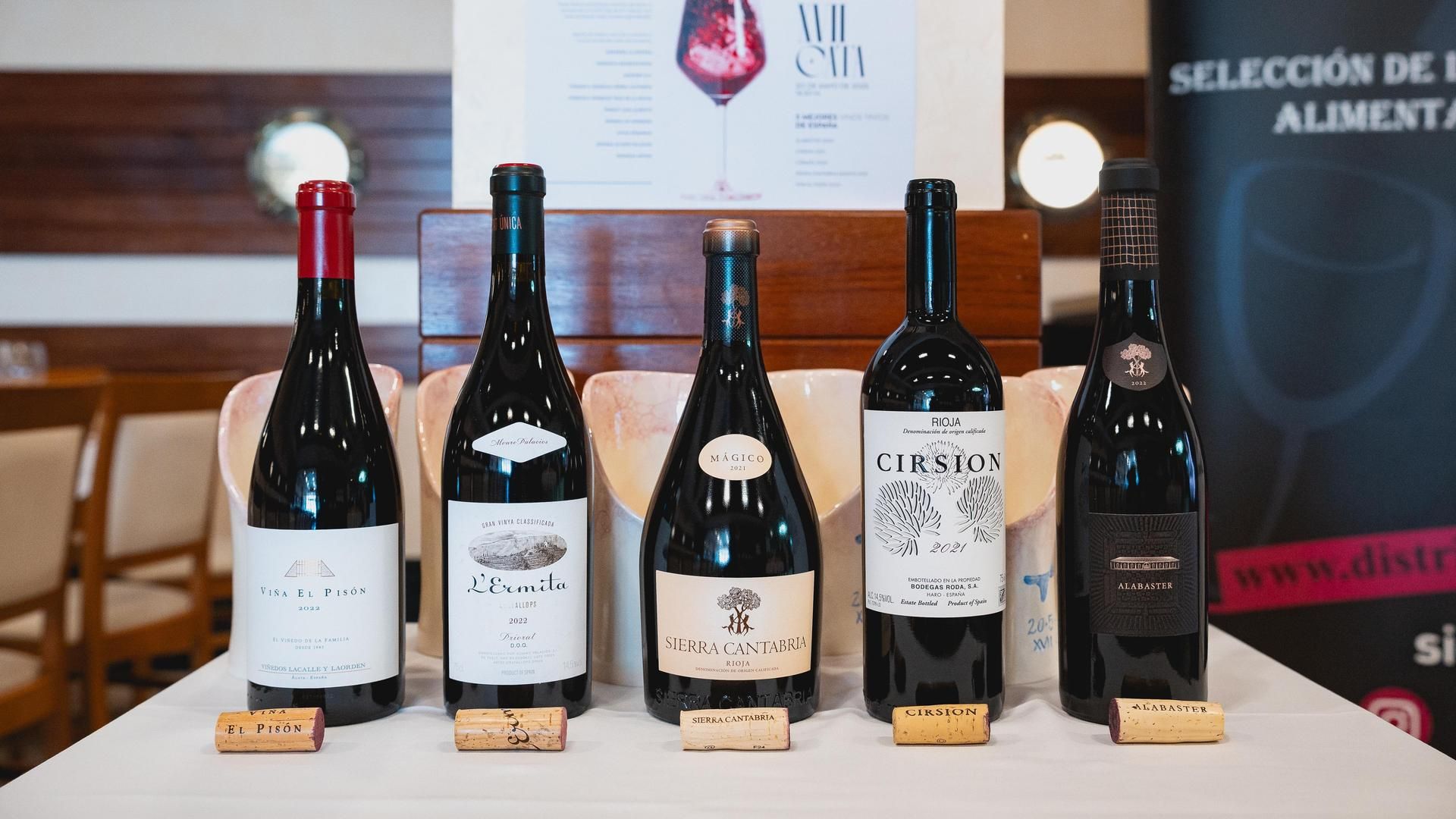 Los cinco vinos mejor puntuados por las guías españolas