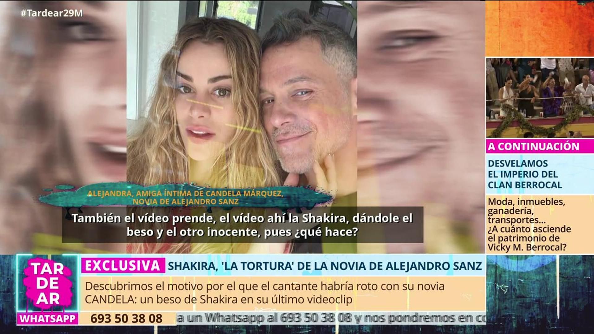 Exclusiva | Shakira habría provocado una crisis entre Alejandro Sanz y Candela Márquez, según una amiga de la actriz