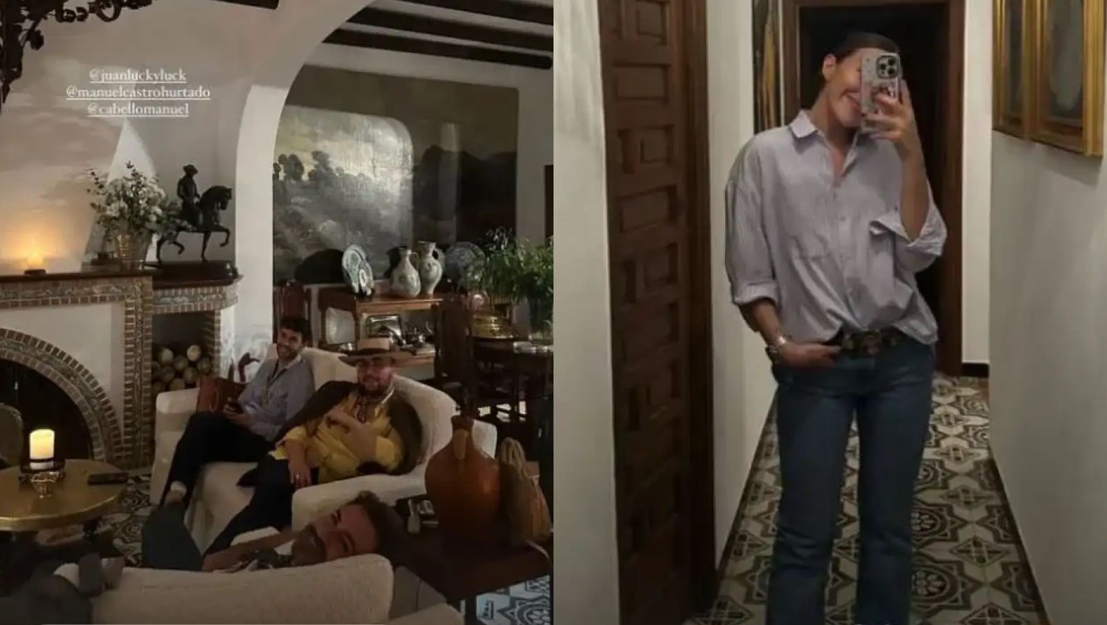 El salón de la casa de Vicky Martín Berrocal en El Rocío