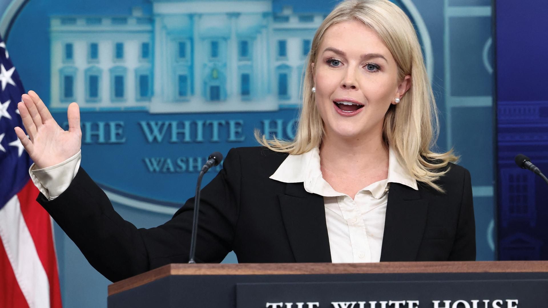 Karoline Leavitt, portavoz de la Casa Blanca