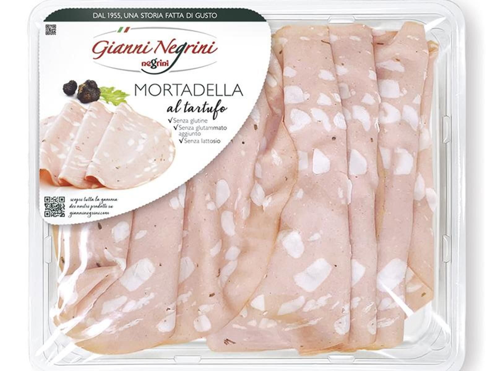 Mortadella al Tartufo Affettata 120 gramos Negrini