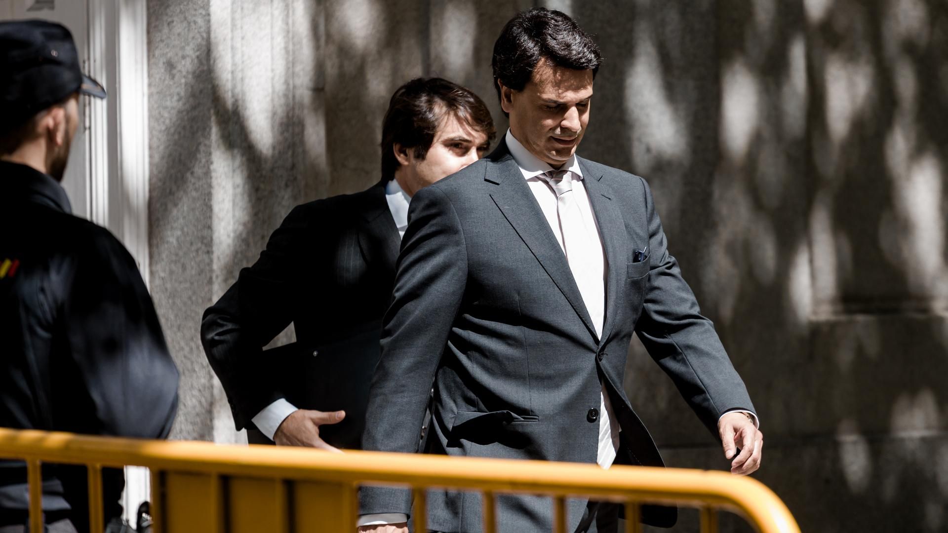 El novio de la presidenta de la Comunidad de Madrid, Alberto González Amador, entrando a declarar en el Tribunal Supremo