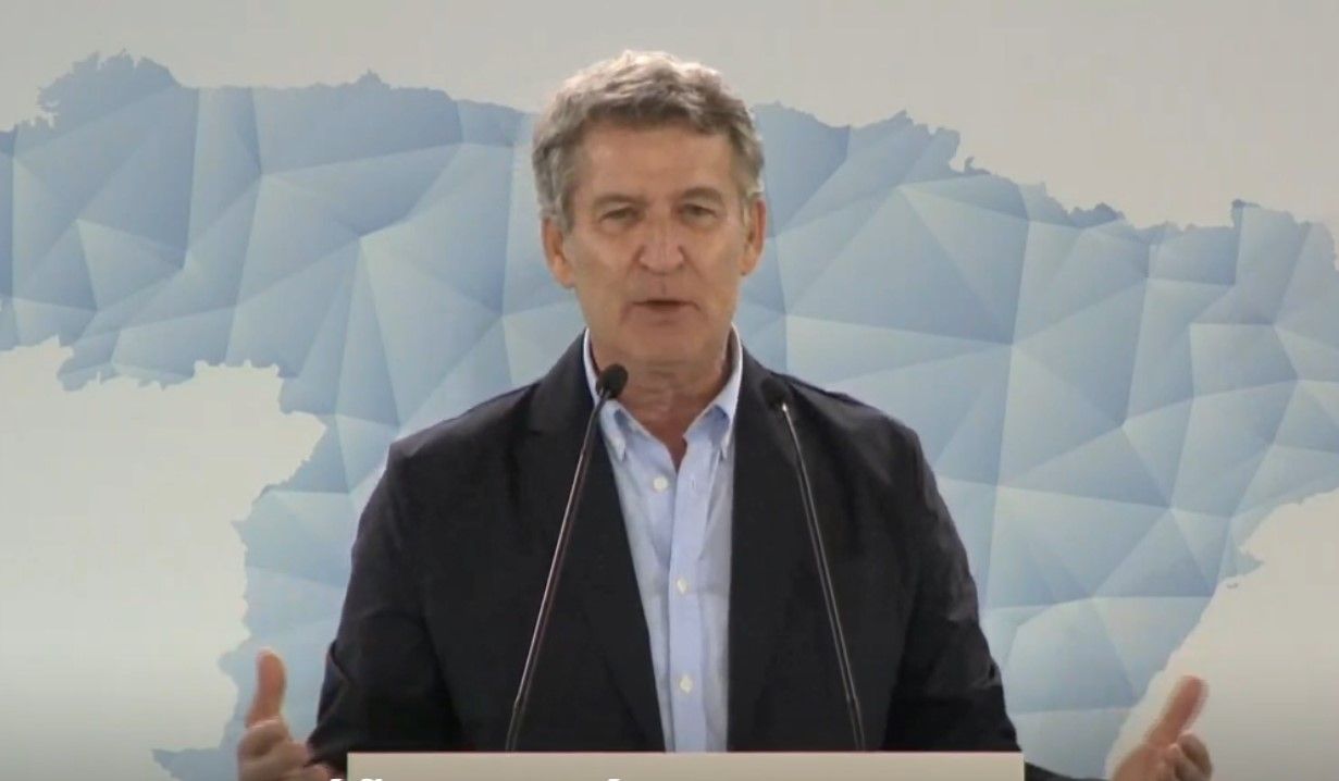 Feijóo pone al PP, "primer partido de España", al servicio del 8J: "Iremos sin siglas, con la camiseta de la decencia"