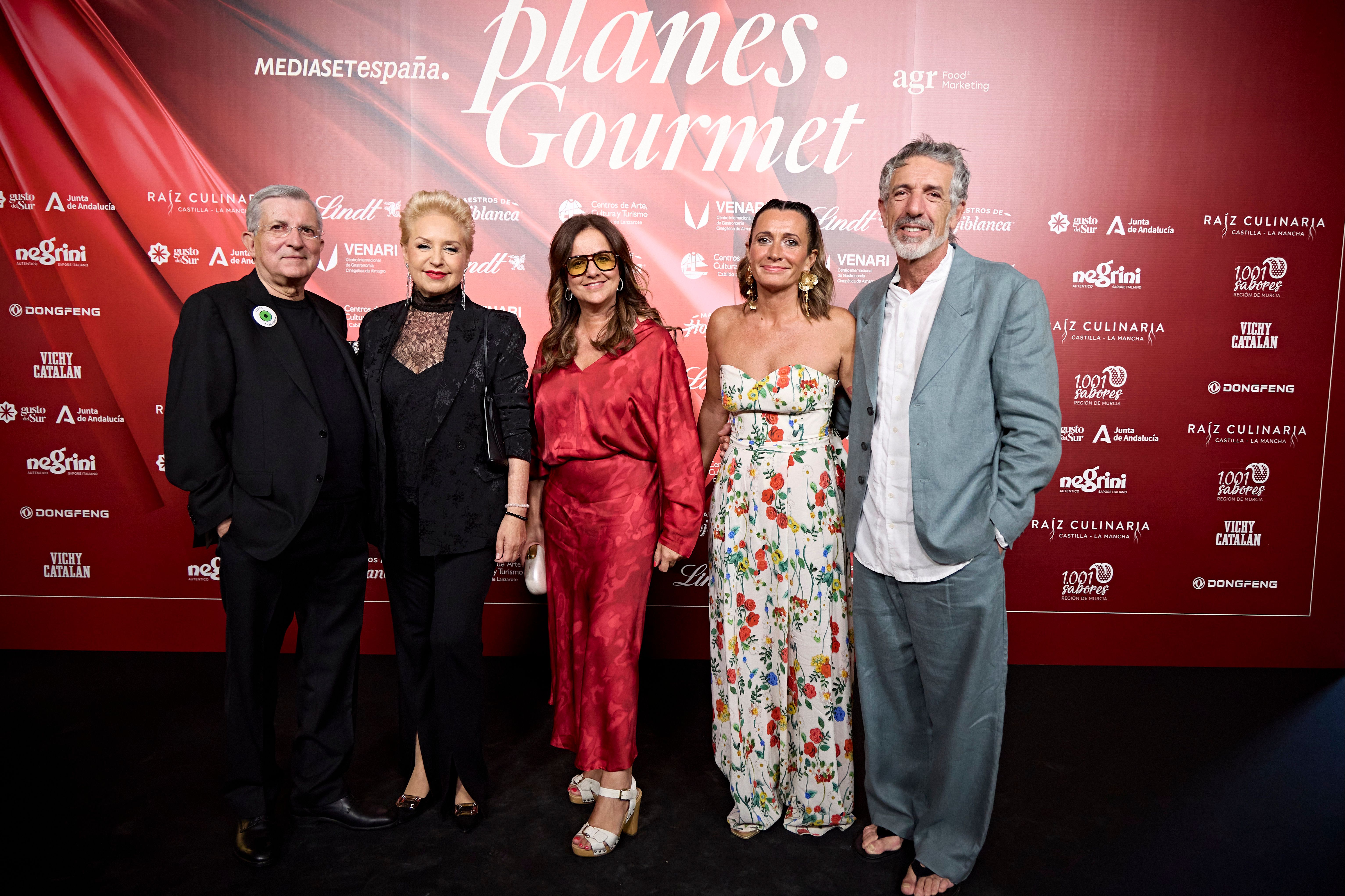 Susi Díaz, Marián Martínez, Begoña Rodrigo y Pepe Solla en los Premios Planes Gourmet