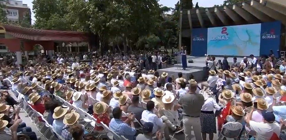 Ayuso en un acto en Madrid