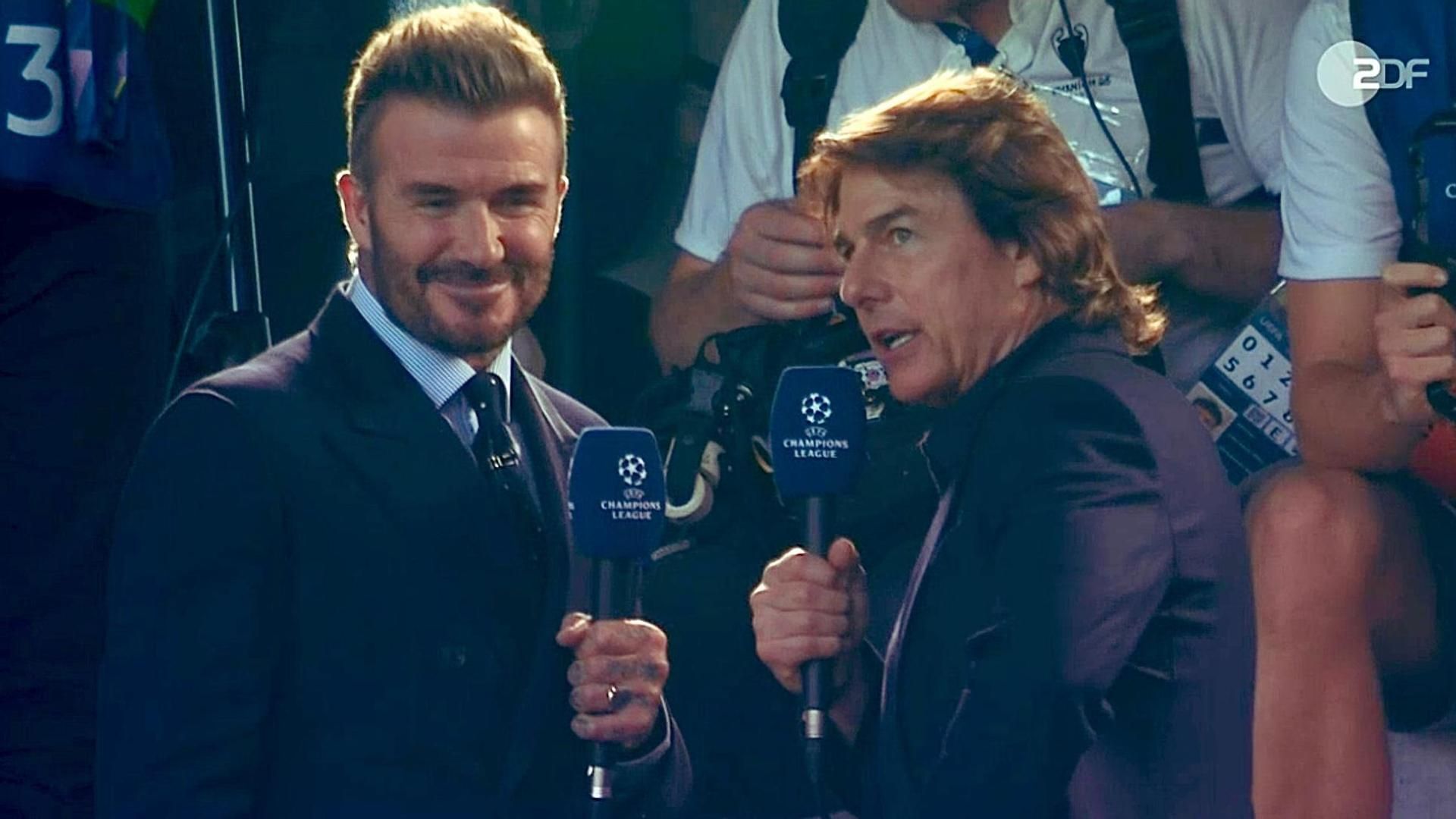 David Beckham y Tom Cruise no se pierden la final de la Champions: las imágenes virales de su presencia en el Allianz Arena