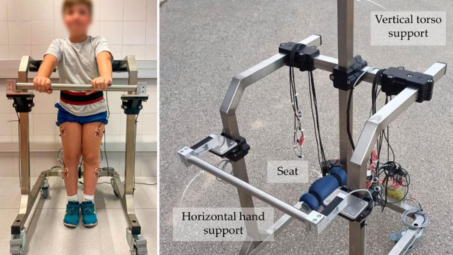 Diseñan un andador pediátrico que facilita la marcha y recaba datos clínicos