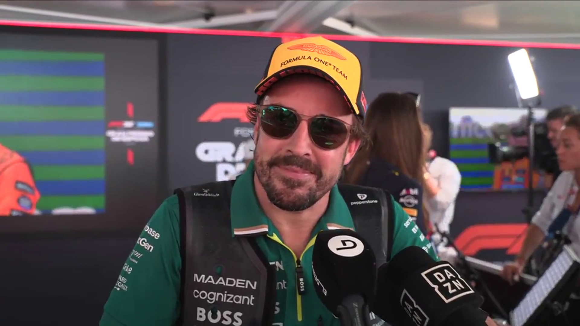 Fernando Alonso (Aston Martin) termina noveno en la carrera del Gran Premio de España, novena prueba del Campeonato del Mundo de Fórmula 1