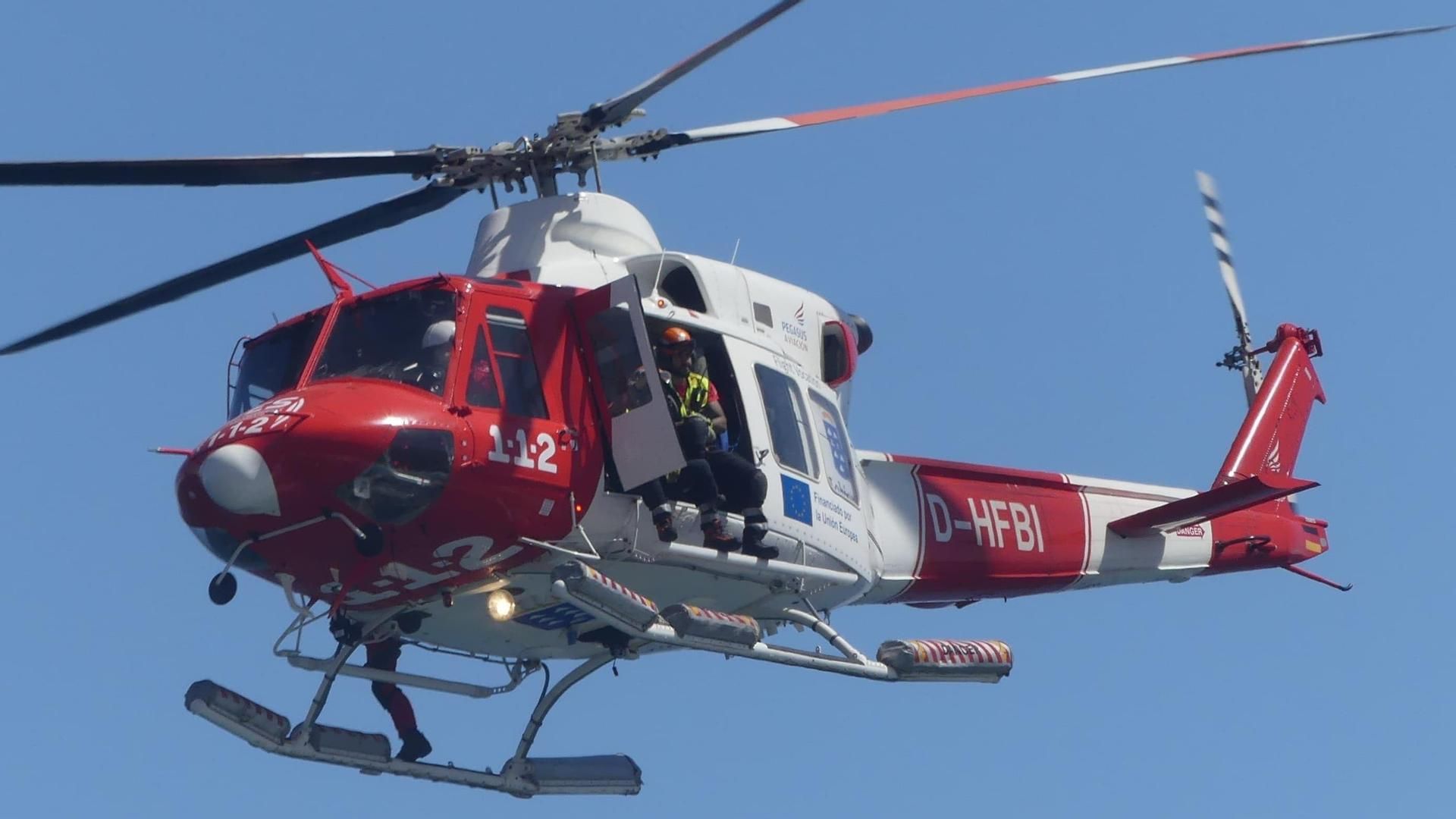 Imagen de archivo de un helicóptero del GES