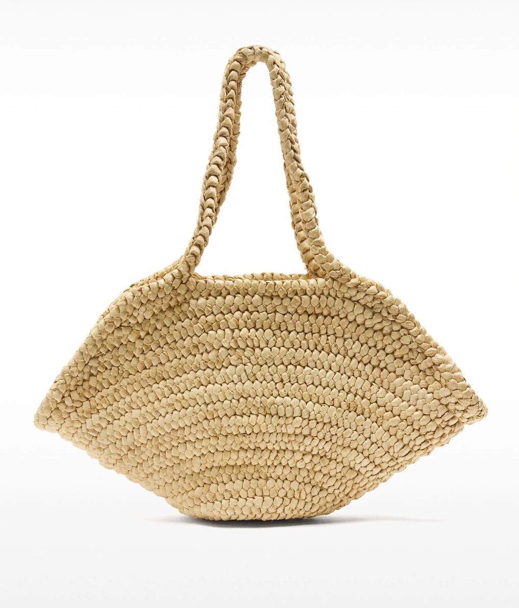 Bolso shopper de fibra natural