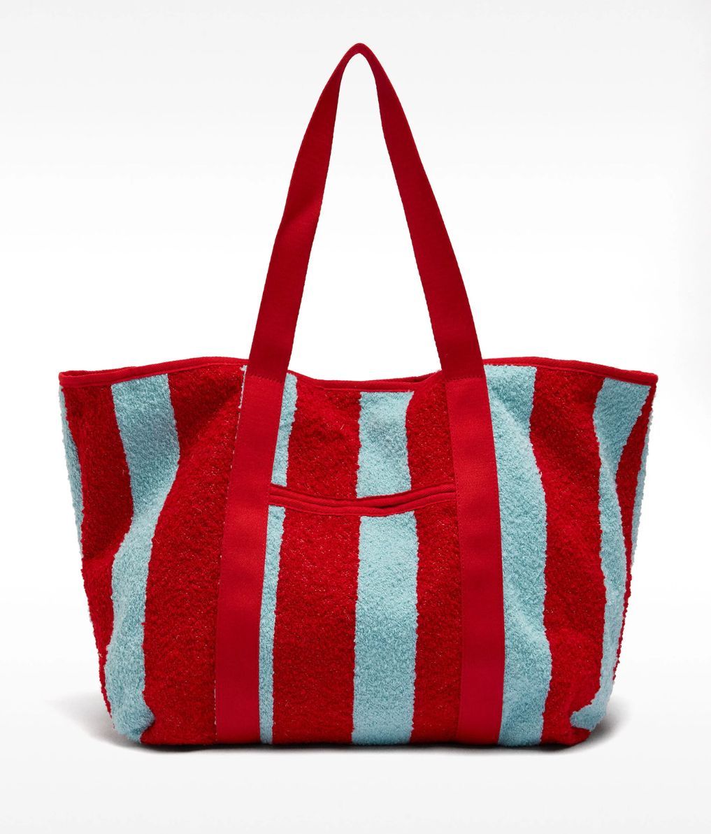 Bolso shopper de rayas