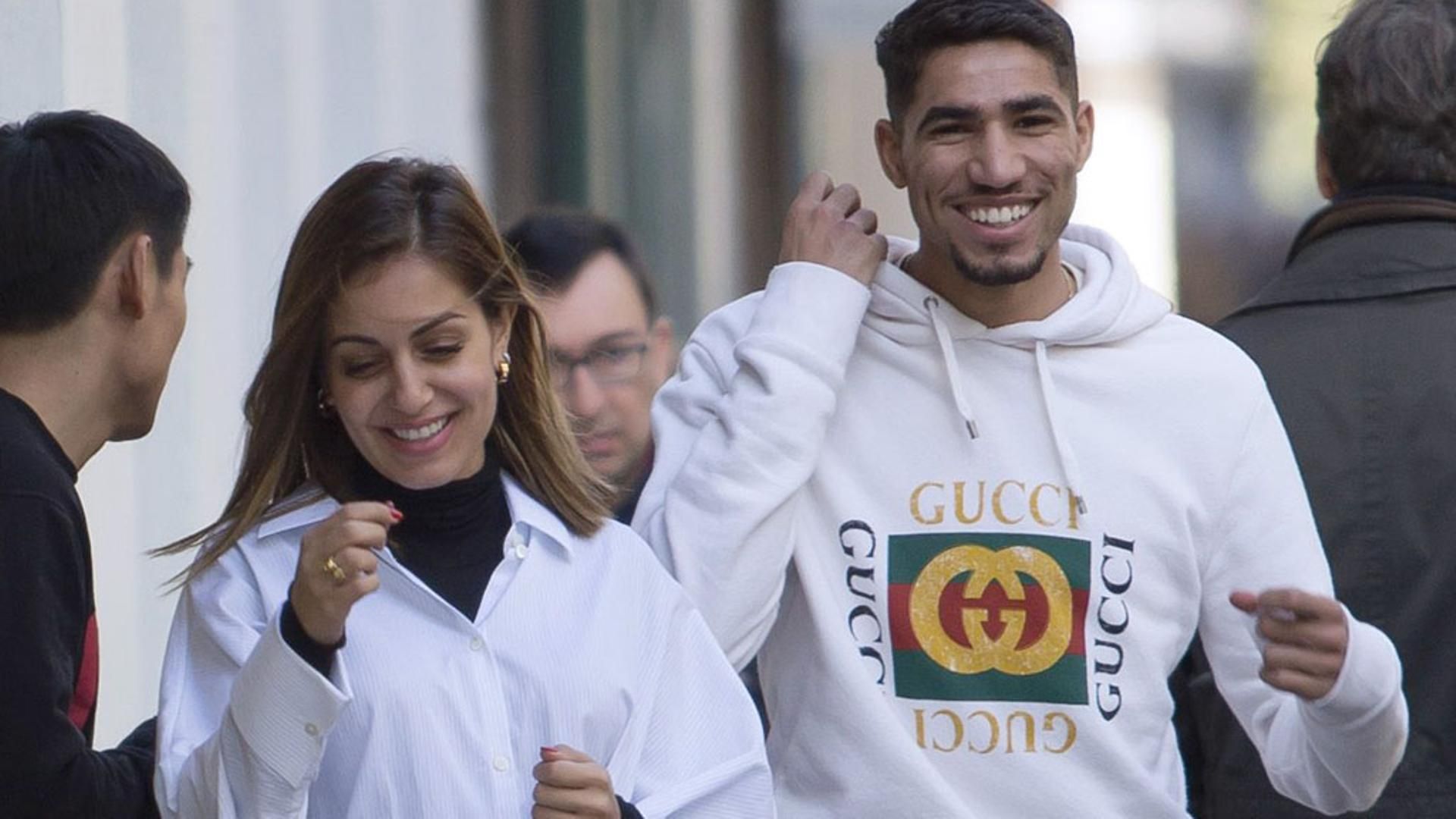 Hiba Abouk y Achraf Hakimi