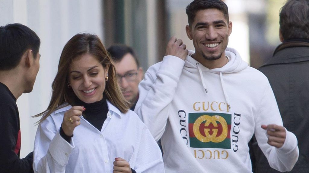 Hiba Abouk y Achraf Hakimi