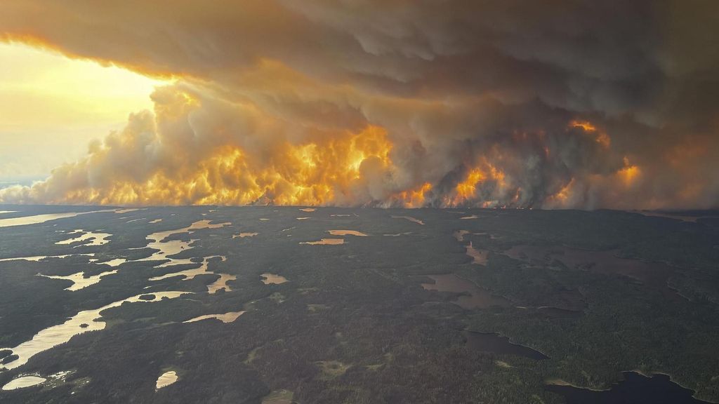 Incendios forestales en Manitoba, Canadá