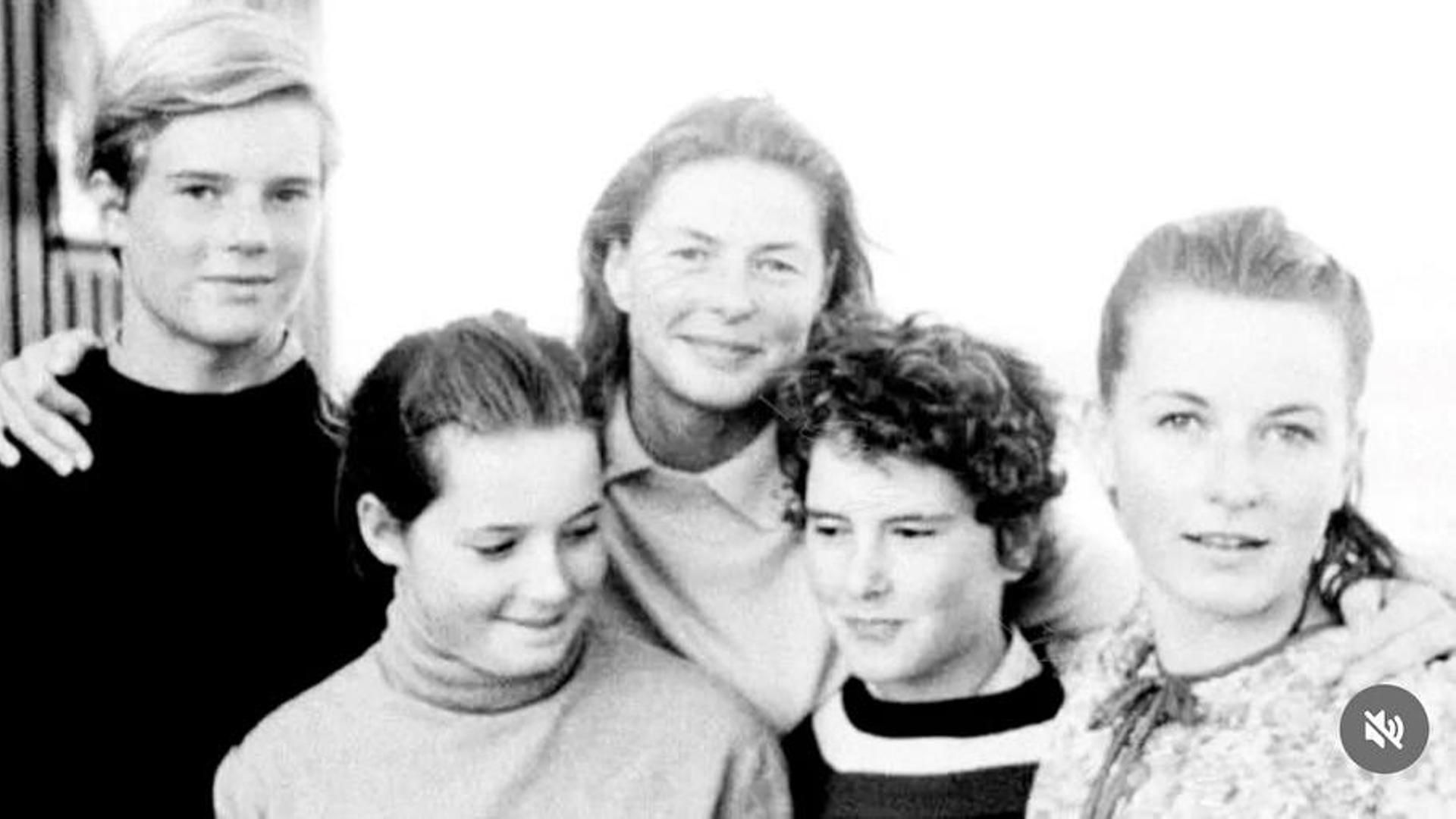Ingrid Bergman y sus hijos