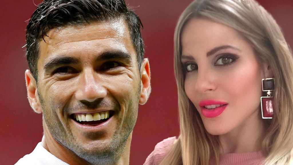 José Antonio Reyes y su viuda, Noelia López