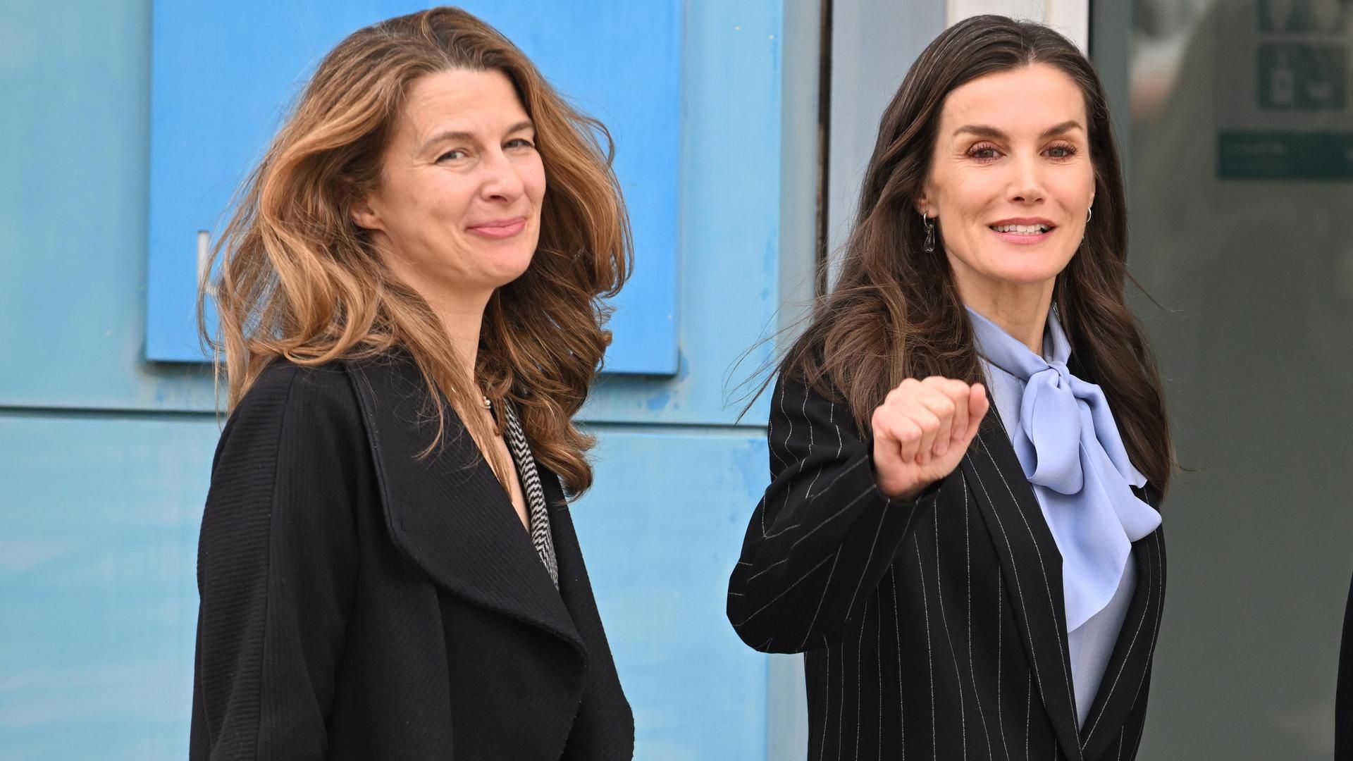 La reina Letizia, con María Dolores Ocaña