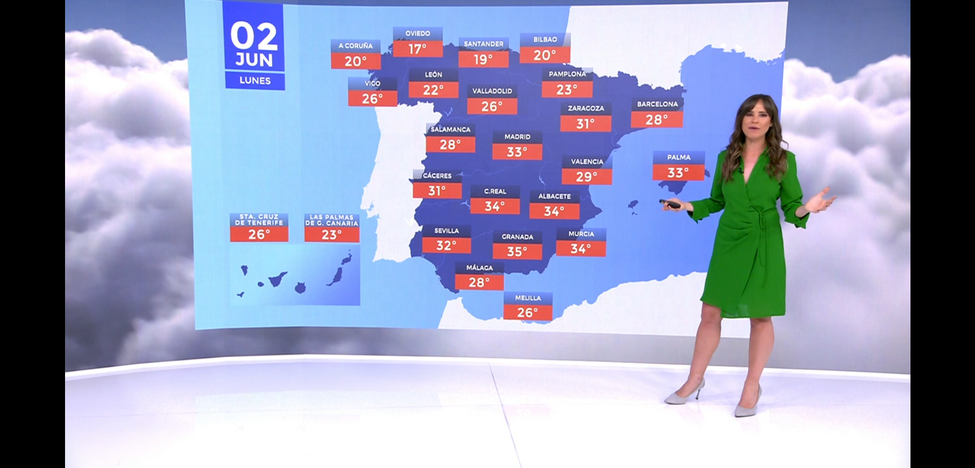 Las temperaturas descienden generalmente en toda la península