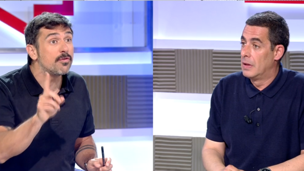 Tenso rifirrafe entre Antonio Naranjo y Ramón Espinar en directo: "Por respeto al programa no me levanto y me voy"