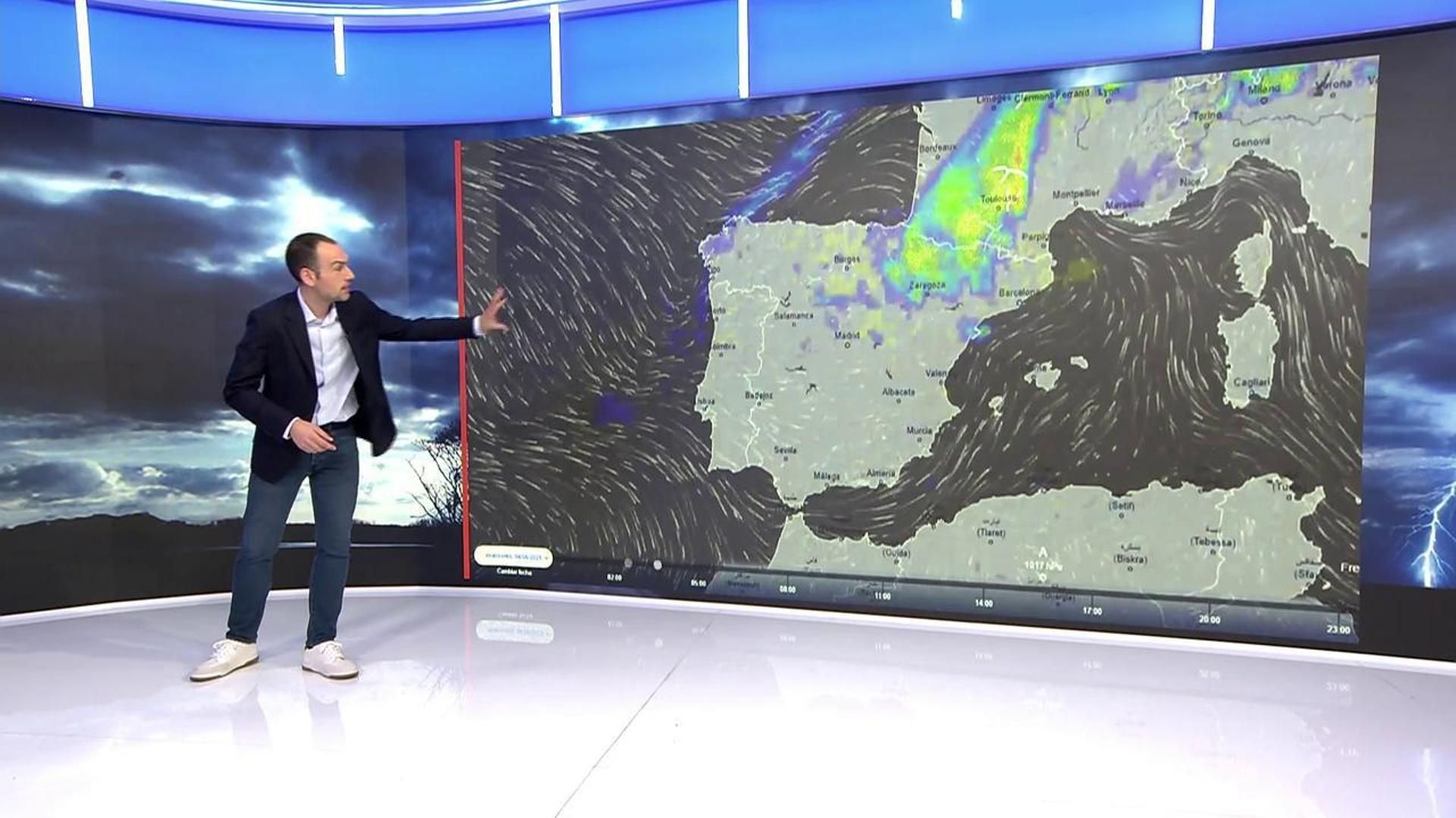 Eduardo Abión alerta sobre las tormentas de esta semana: "Se esperan fuertes rachas de viento e incluso granizo"