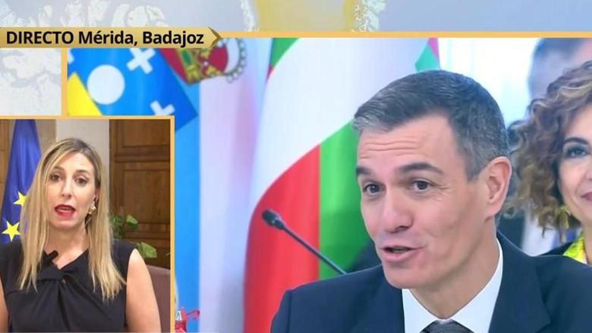 La presidenta de la Junta de Extremadura advierte a Sánchez: "Si no atiende nuestras peticiones, iremos a los tribunales"