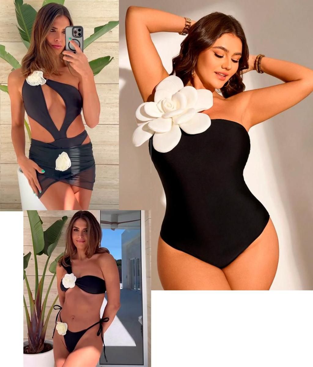 Los bikinis de Sofía Suescun en 2024 vs. el bañador curvy de su nueva colección con Shein