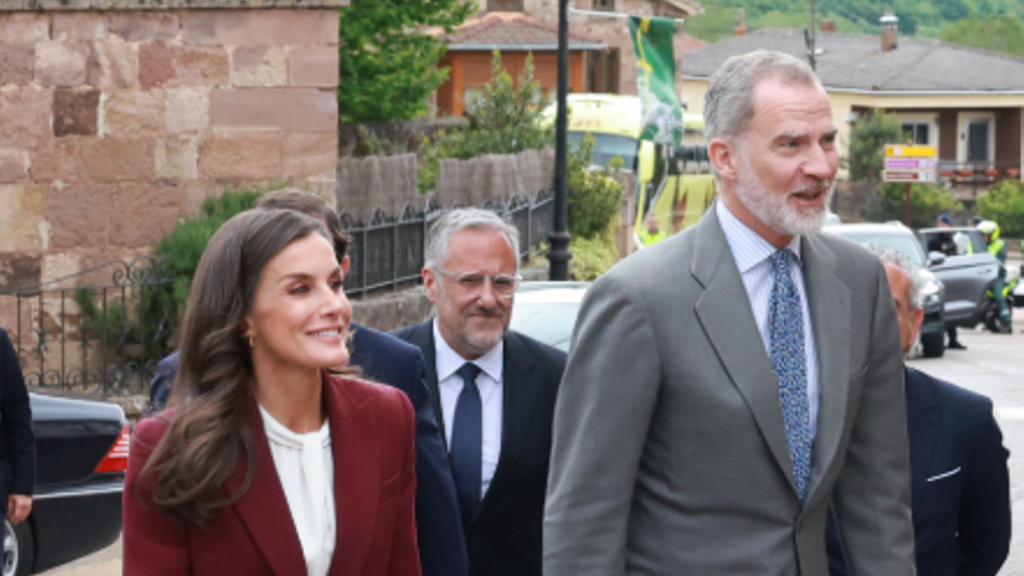 Los reyes Felipe VI y Letizia en Brañosera