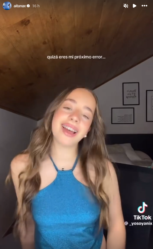 Aitana comparte el vídeo de la hermana de Plex en sus historias temporales