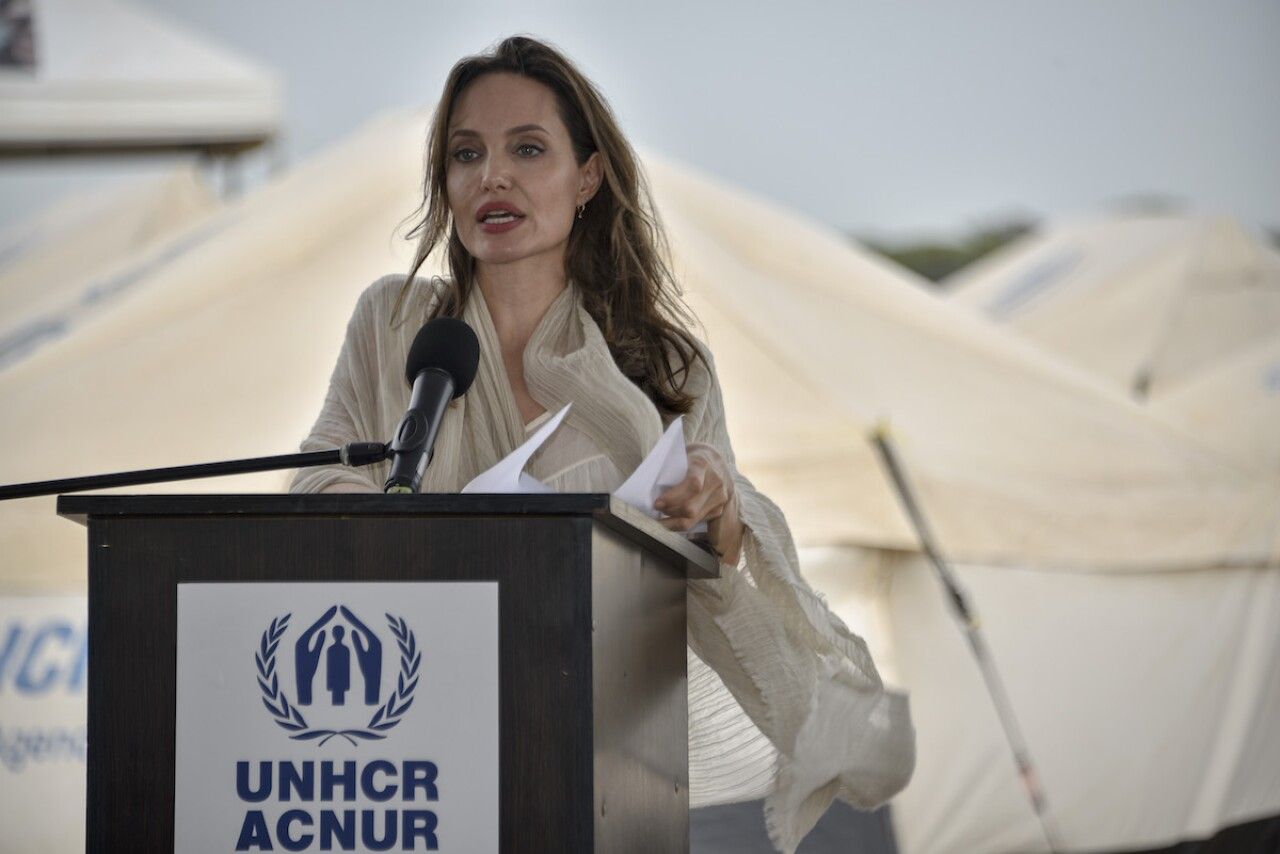 Angelina Jolie como embajadora de ACNUR