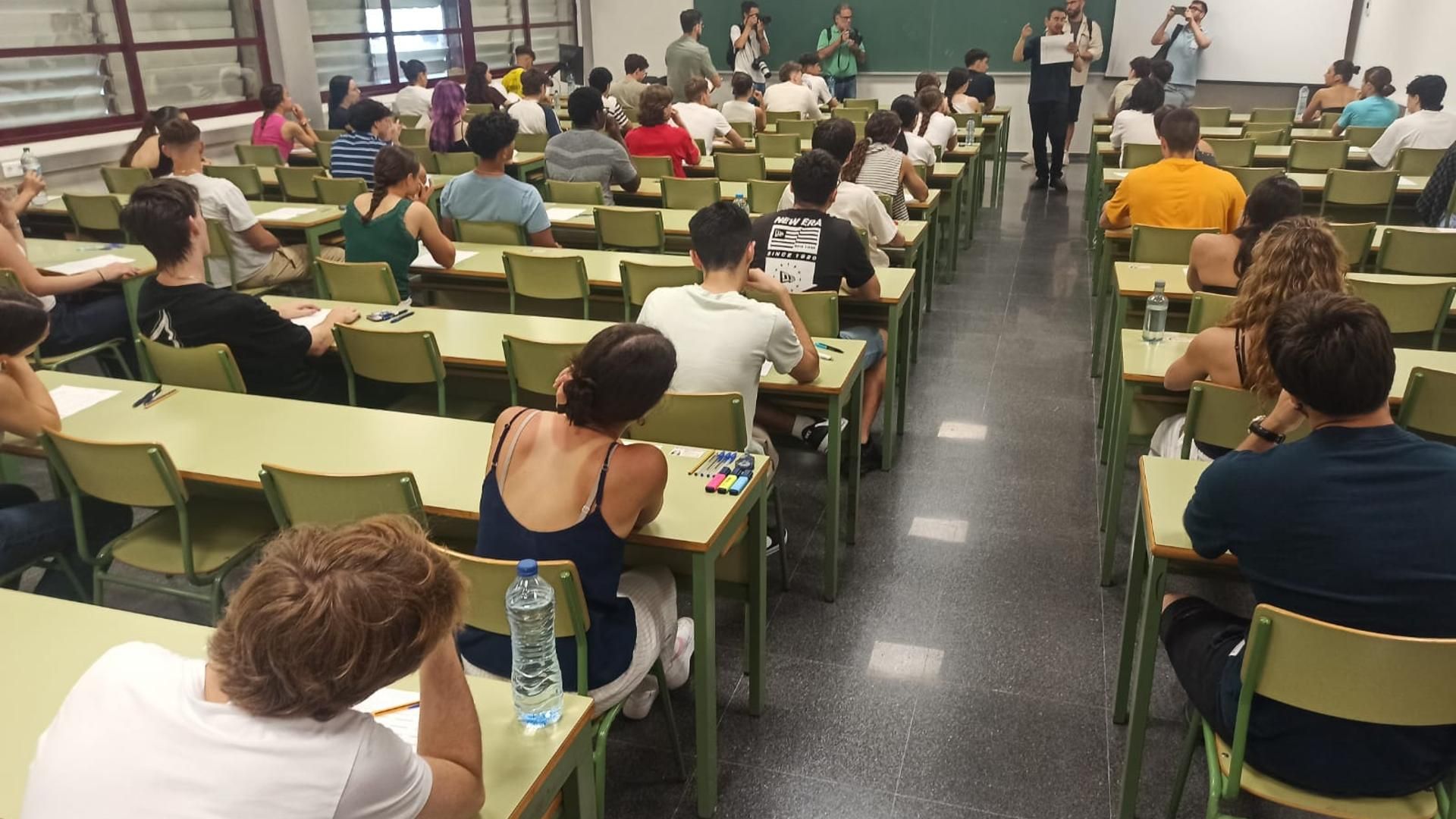 Exámen de la PAU en Valencia