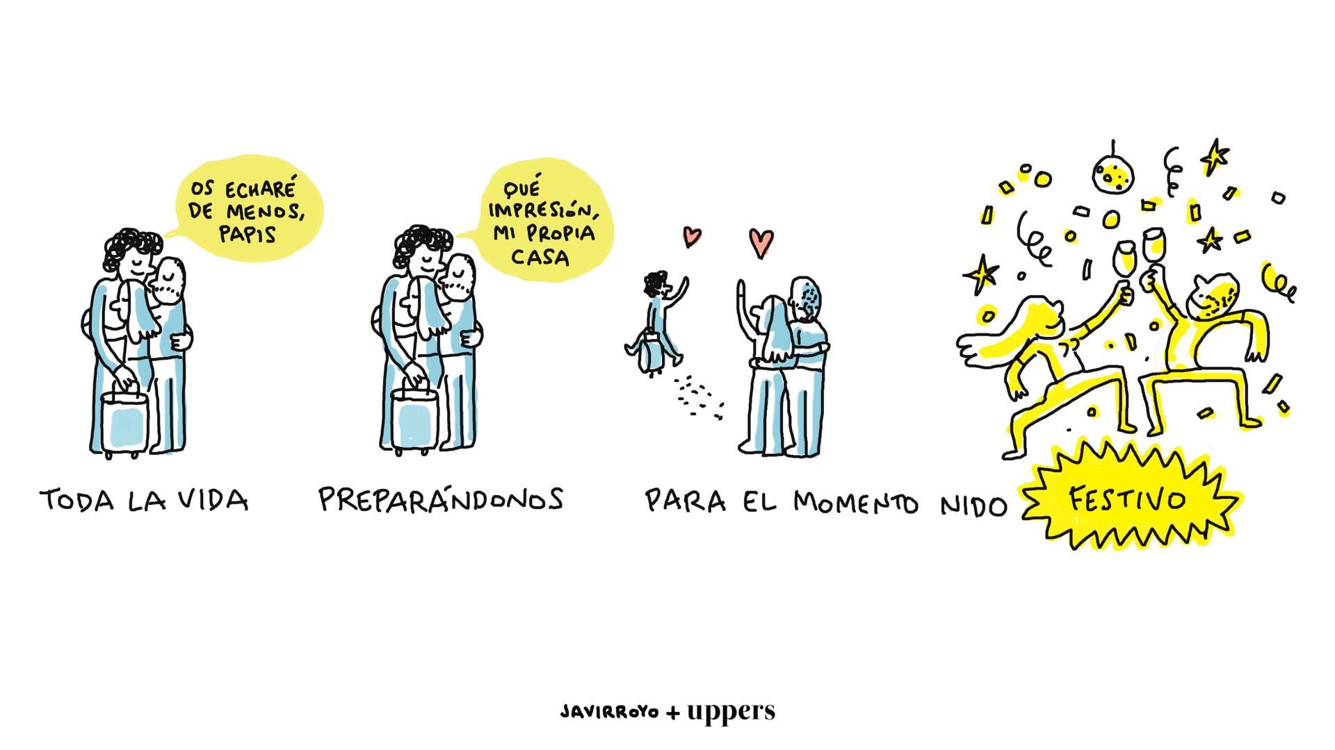 La viñeta de Javirroyo: "Nido festivo"