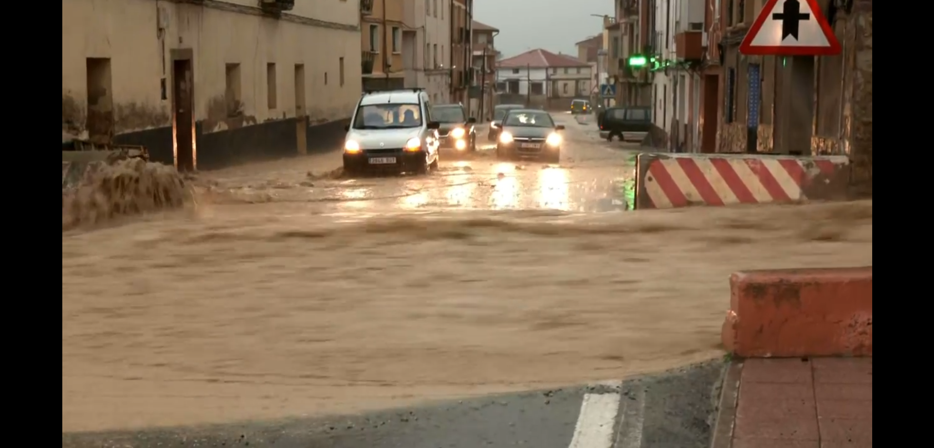 Lluvias y granizo en Aragón