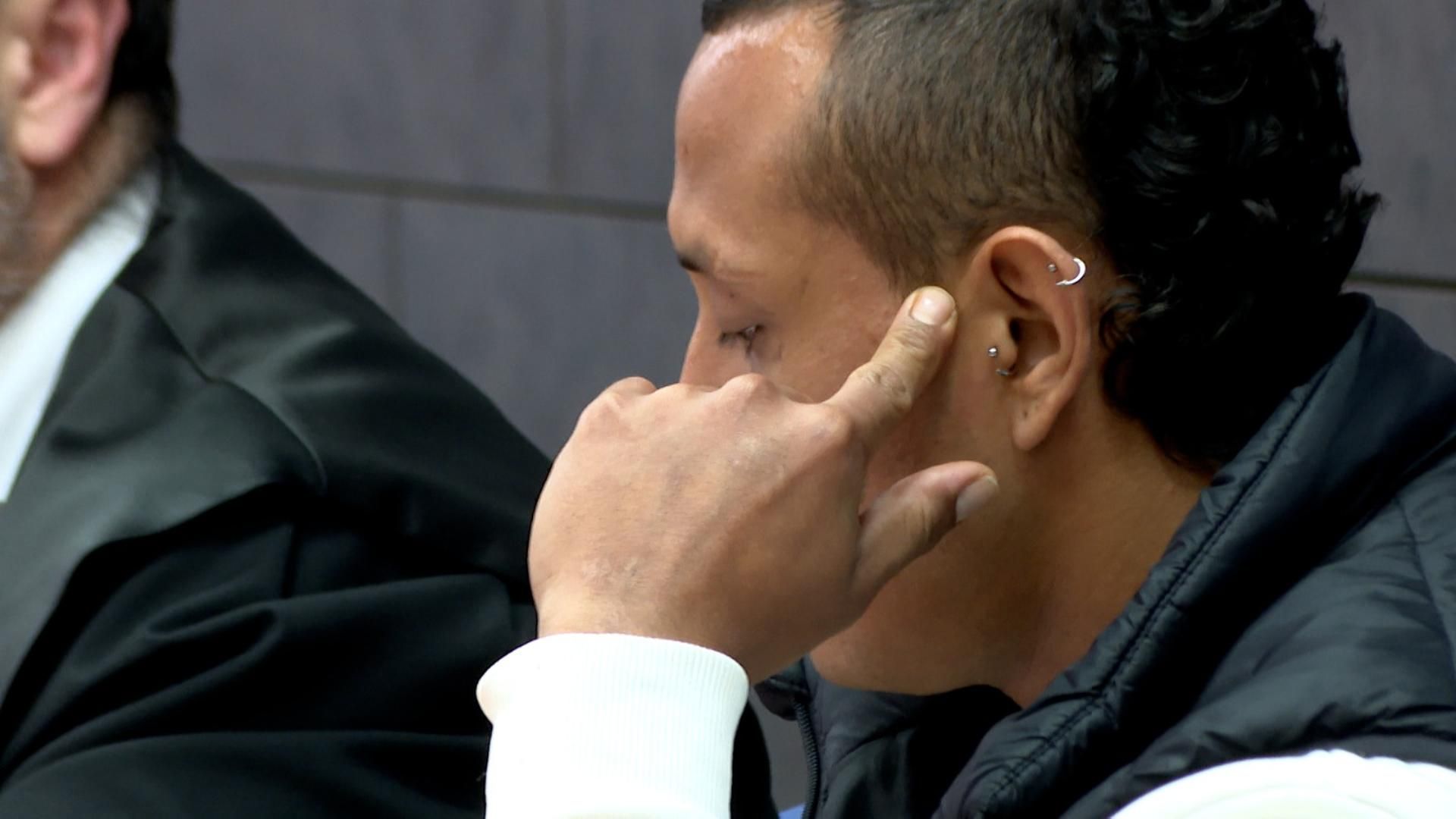 Nelson David, en un momento del juicio