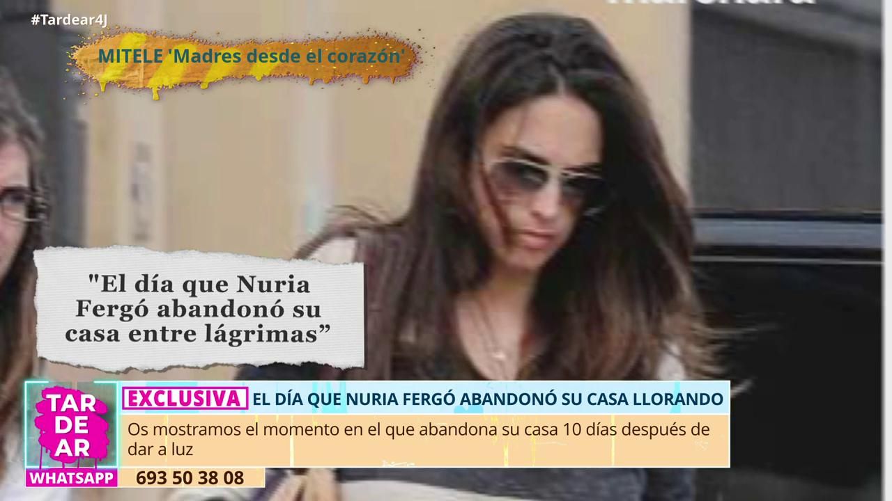Nuria Fergó el día que abandonó su casa