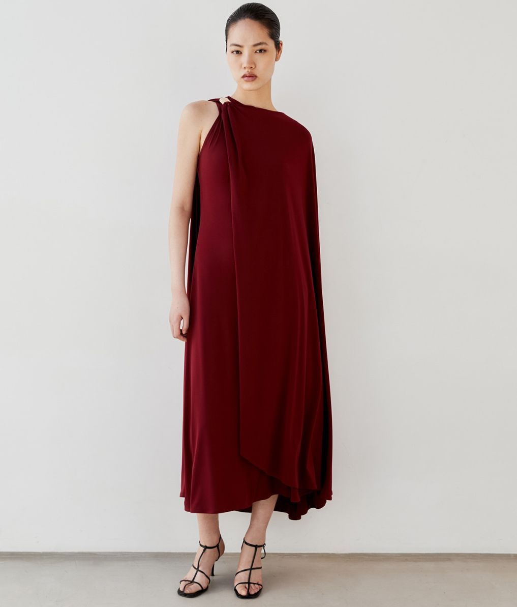 Vestido asimétrico con apliques – Sfera