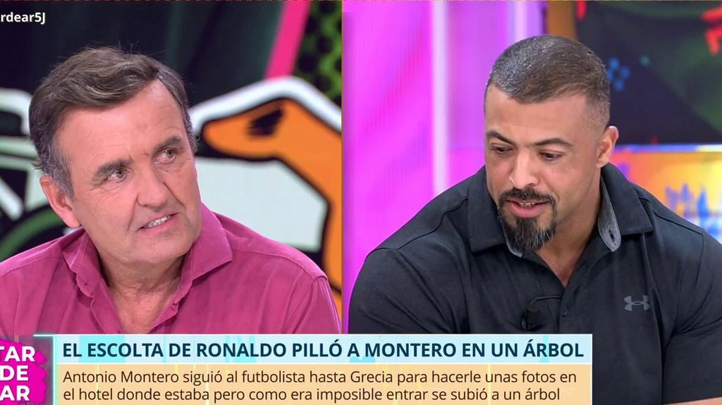 El exescolta de Cristiano Ronaldo aclara la 'pillada' monumental que le hizo a Antonio Montero cuando intentó fotografiar al futbolista