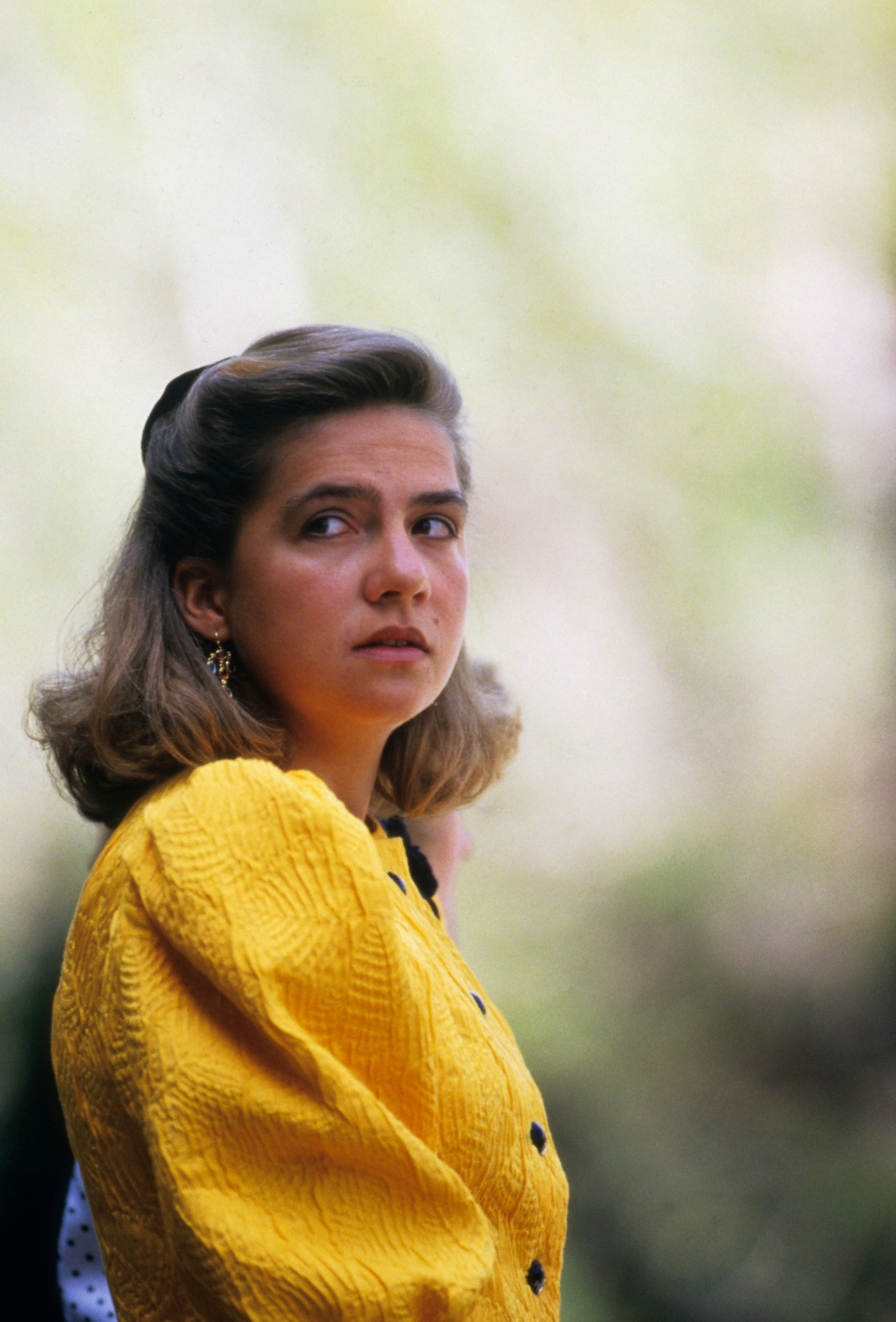 Cristina de Borbón en su juventud