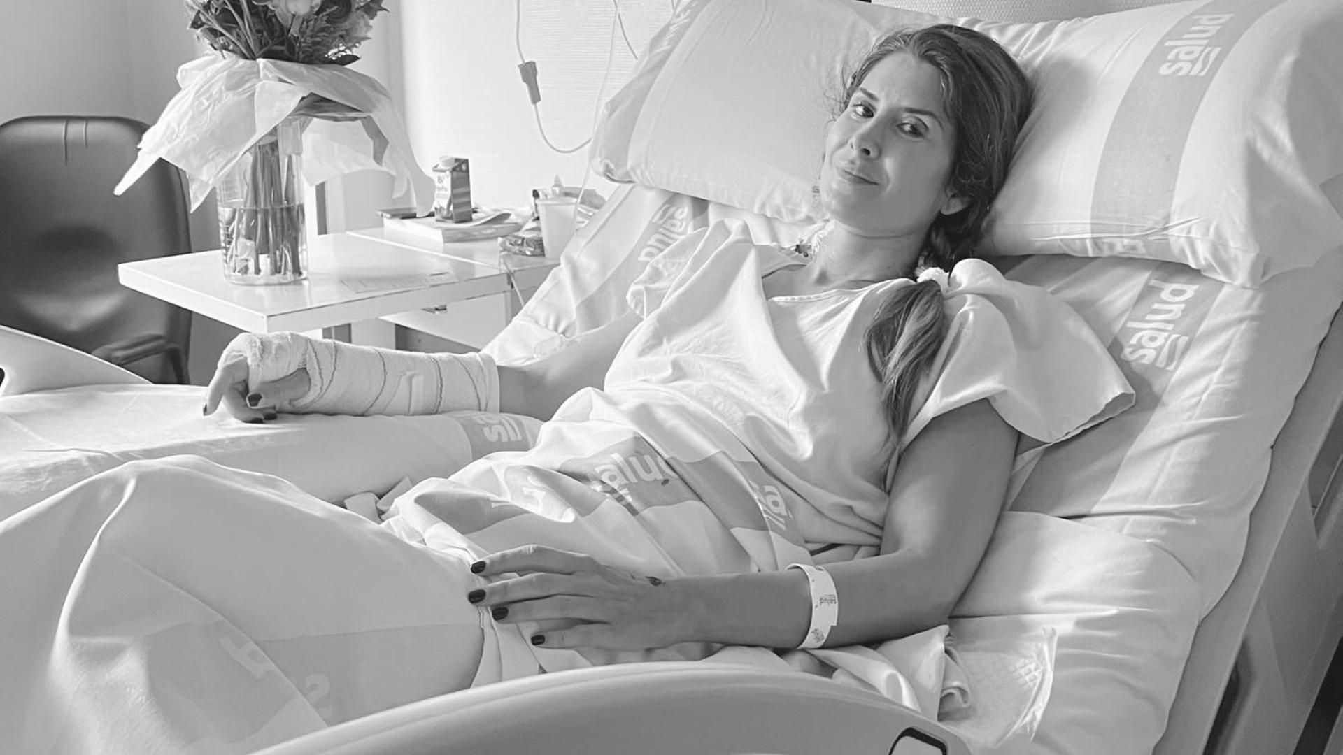 La influencer Rebeca Labara, en el Hospital Clínico de Zaragoza