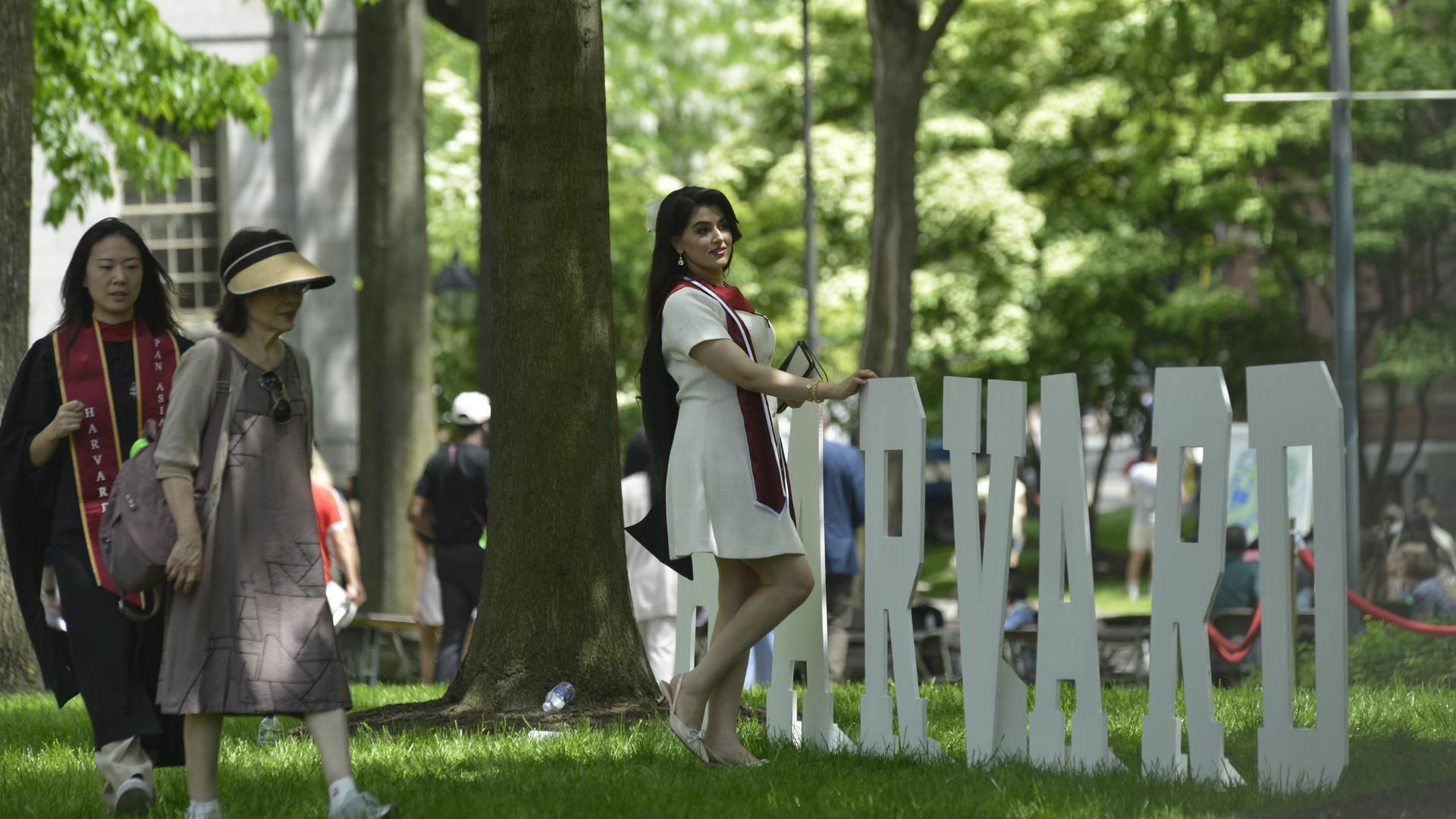May 28, 2025, Cambridge, Massachusetts, U.S: Graduation ceremonies continue at Harvard University. University details, and street scenes,and campus at the days of graduations, and during a period of punitive measures by the Trump Administration to ban for