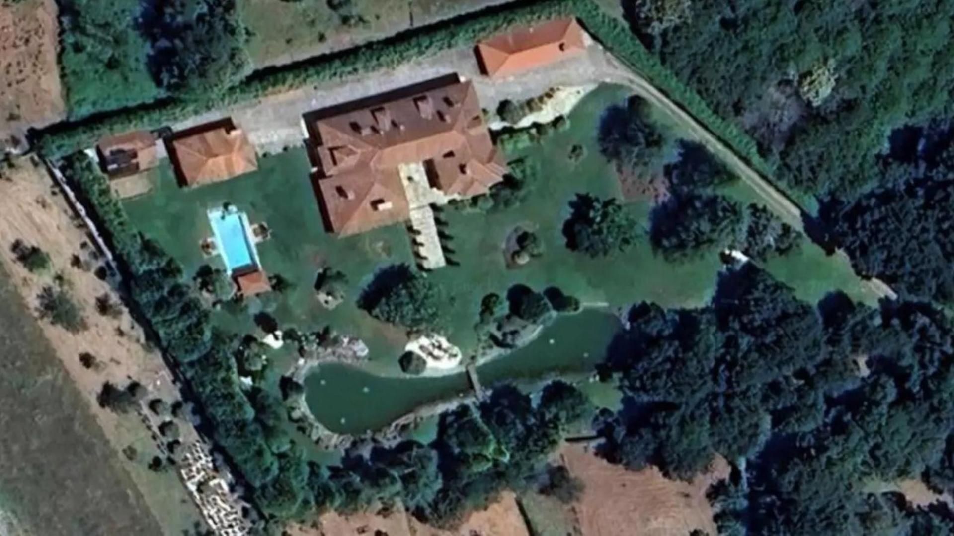 Vista aérea de la antigua casa de Manuel Cabezas
